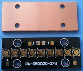 2 panneau plaqué de cuivre de carte PCB de la couche 1OZ, séparation thermoélectrique de l'ENIG de feuille de cuivre de carte PCB traité