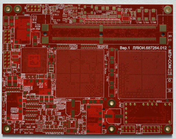 Panneau de circuit intégré de carte PCB de contrôle d'impédance de 50 ohms taille minimum de trou de 0,15 millimètres