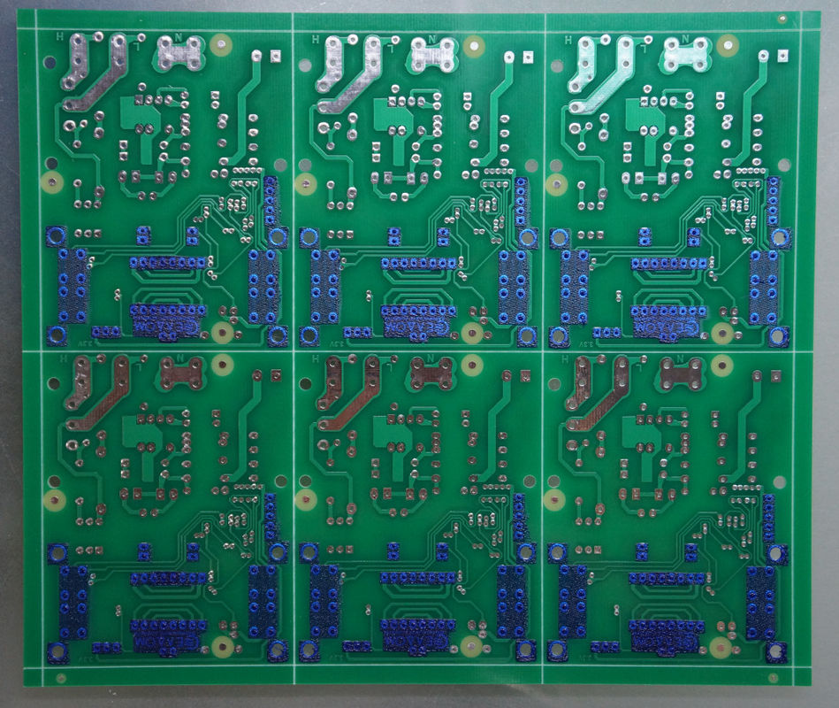 Masque bleu de soudure de vert de carte PCB de contrôle d'impédance de colle d'OEM Peelable pour l'équipement 5G