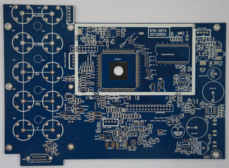 1,6 millimètres d'épaisseur de prototype de carte PCB de matière première de la fabrication FR4 pour l'électronique d'OEM