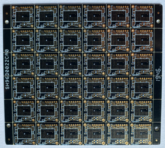 carte PCB FR4 de TG élevée d'épaisseur de 1.6MM 4 couches de masque noir de soudure avec de l'or d'immersion