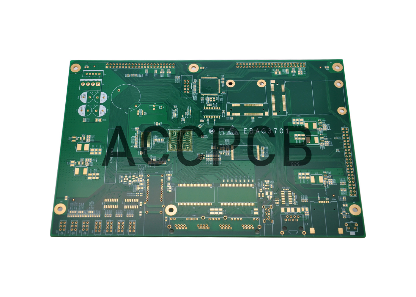 Section micro HDI d'OEM KB FR4 1.0MM de carte PCB de l'épaisseur de panneau d'air chaud de levelingl électronique de soudure