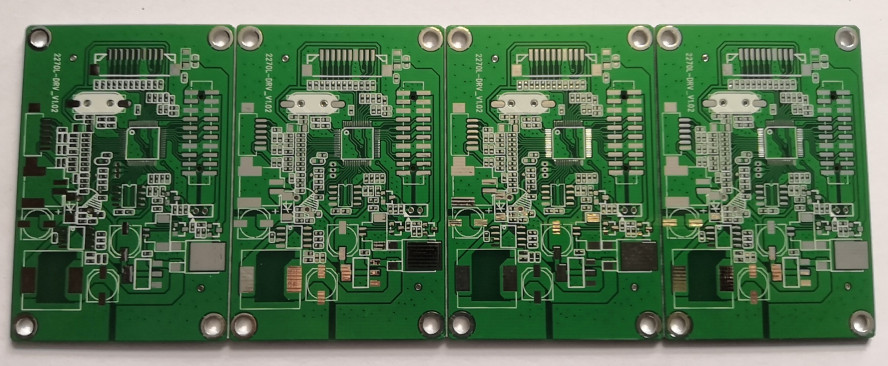 OEM prototype extérieur argenté de carte PCB de coût bas de finition d'immersion de panneau de carte PCB de prototype de 4 couches